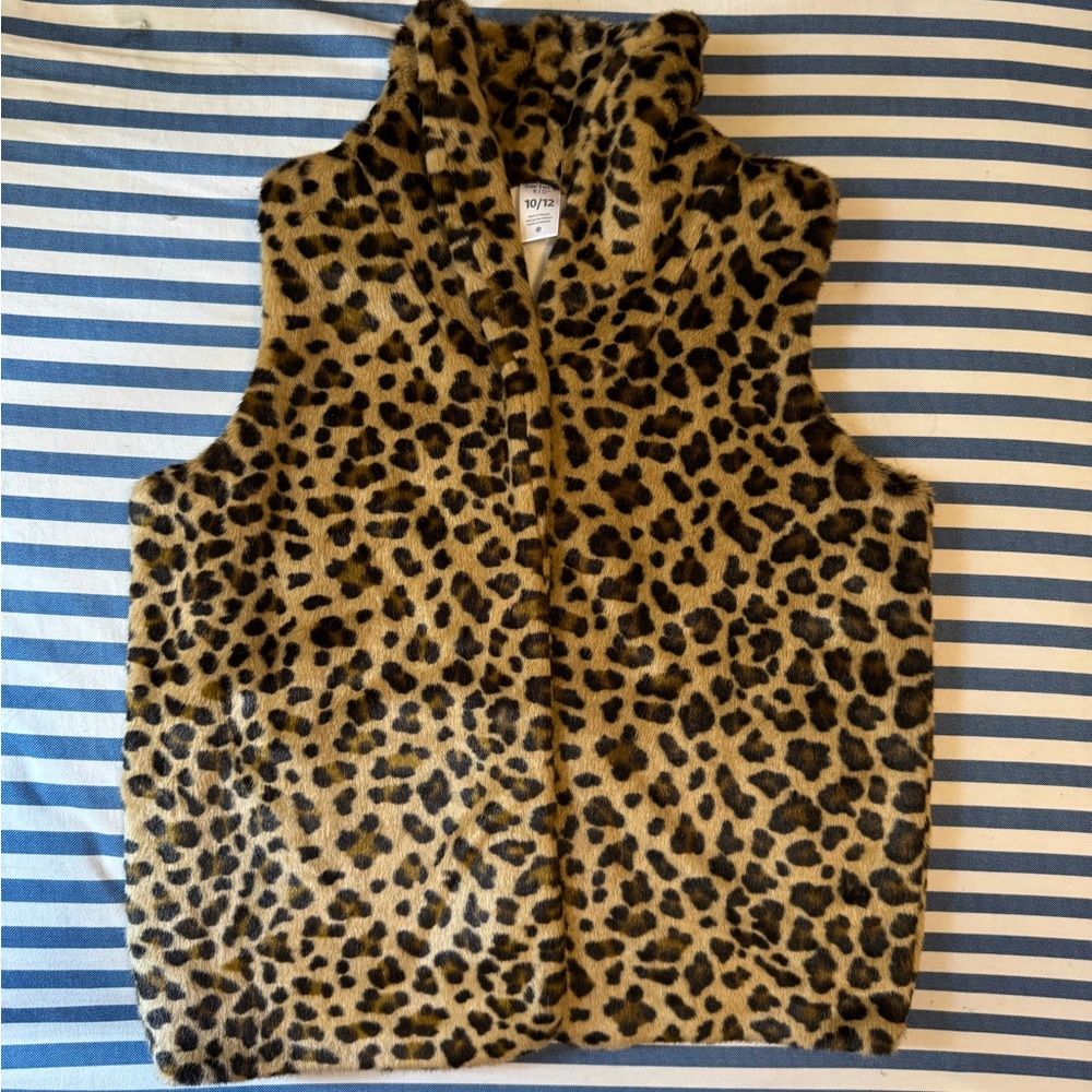 Carter's Brown and Black Leopard Print Vest